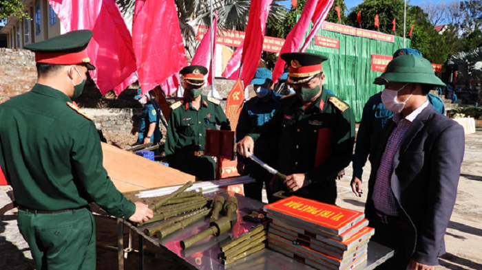 Ban chỉ huy quân sự huyện Ea H’leo tổ chức lễ ra quân huấn luyện năm 2022